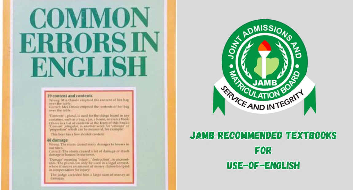 JAMB Recommended Textbooks for Use of English