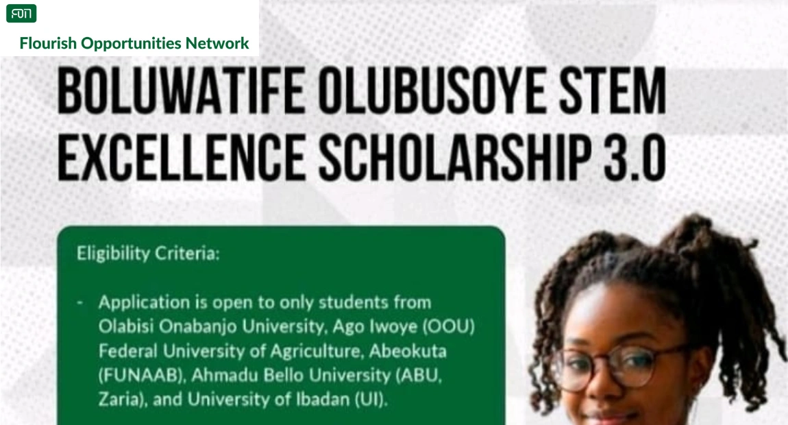 Boluwatife Olubusoye STEM Excellence Scholarship 3.0 | How to Apply